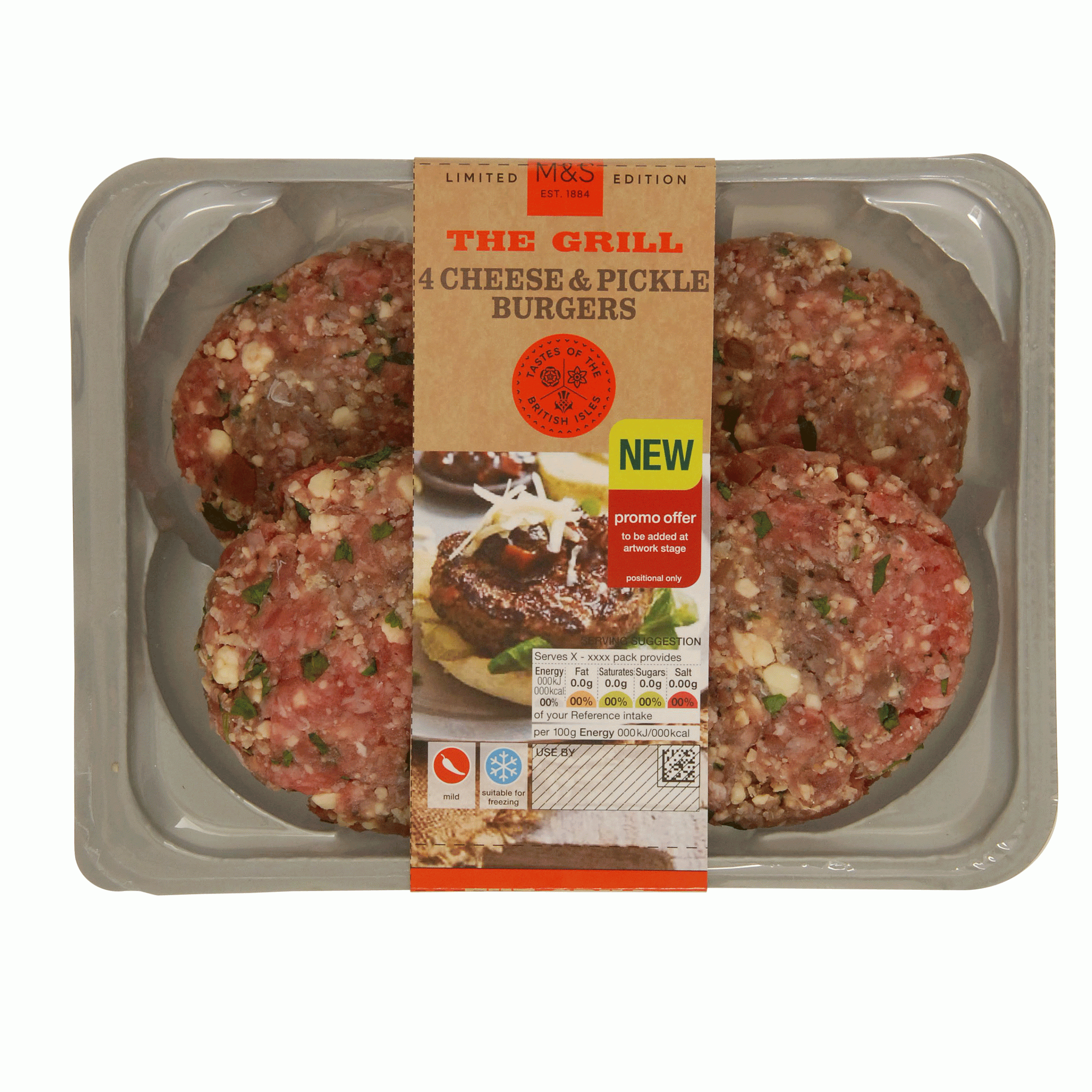 M&S's Cheese and Pickle Burgers
