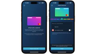 Monzo Virtual Card on iPhone 15 Pro Max