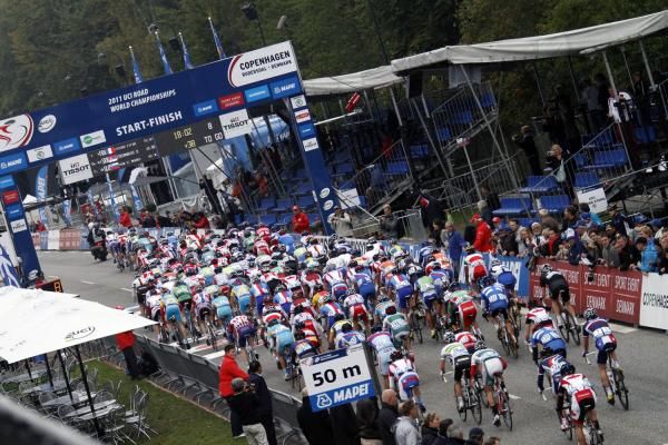 The start/finish area