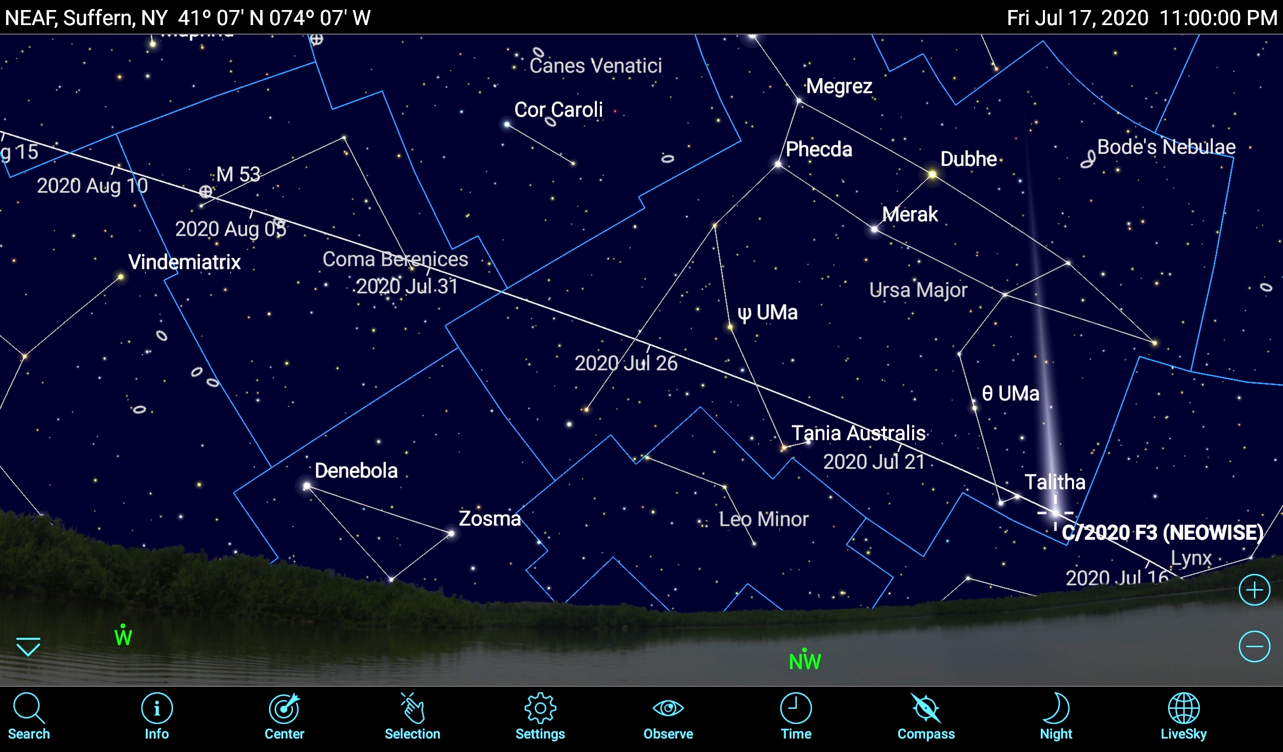 How To Spot The Bright Comet Neowise Using Mobile Apps Space