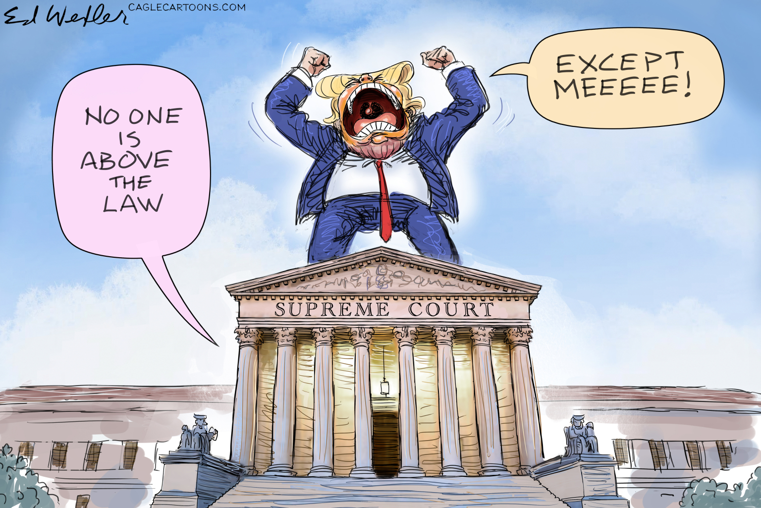 5 Legally Binding Cartoons On The Trump Immunity Decision The Week