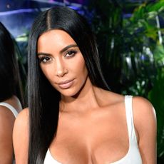 Kim Kardashian mirror long hair