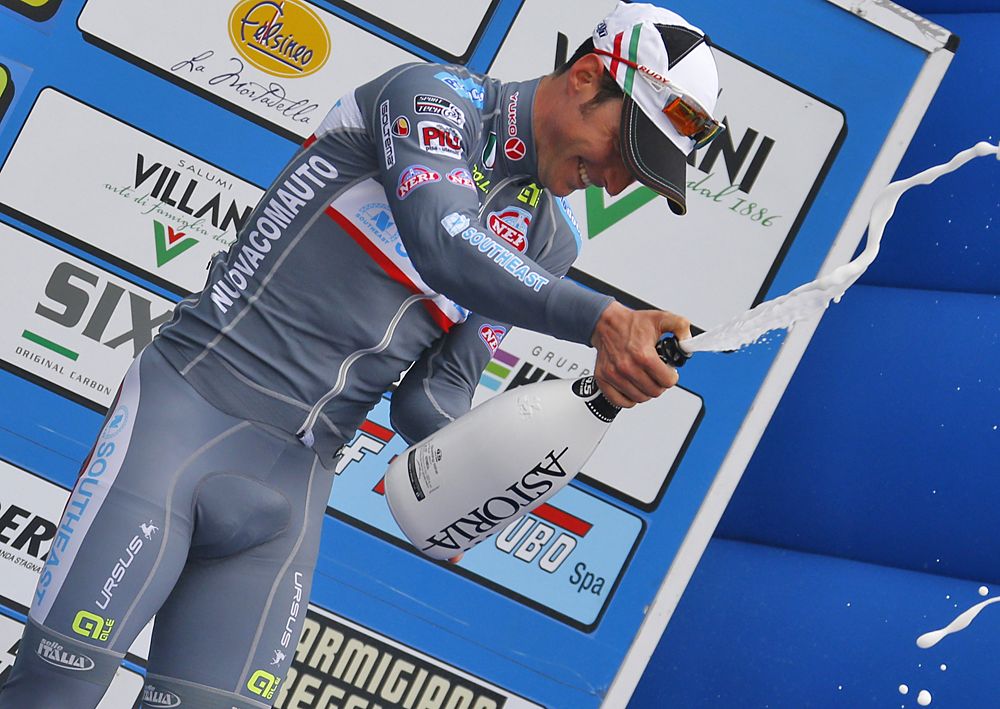 Manuel Belletti (Southeast) celebrates on the podium