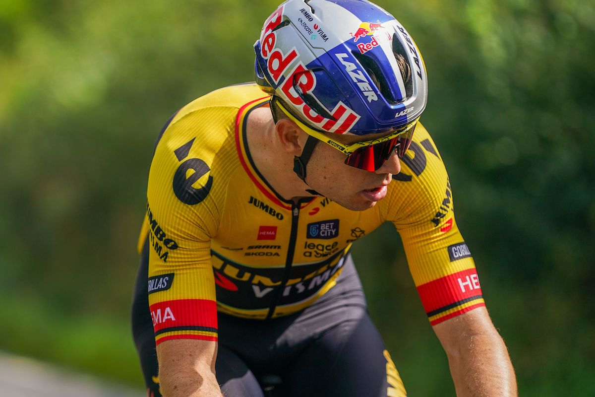 Picture by Zac Williams/SWpix.com - 06/09/2023 - Cycling - 2023 Tour of Britain - Stage 4: Sherwood Forest to Newark-on-Trent (166.6km) - Wout van Aert of Team Jumbo Visma