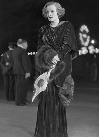 Marlene Dietrich attends the opening of "Arrowsmith," at the United Artists' Theatre in Los Angeles