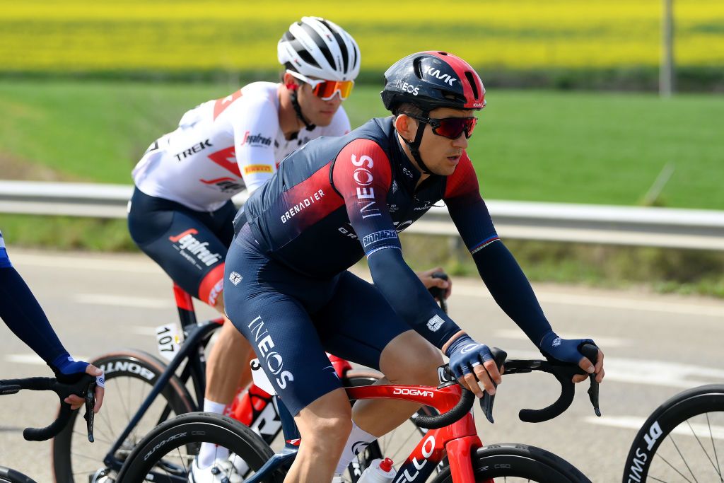 PERPIGNAN FRANCE MARCH 22 Michal Kwiatkowski of Poland and Team INEOS Grenadiers competes during the 101st Volta Ciclista a Catalunya 2022 Stage 2 a 2024km stage from LEscala to Perpignan VoltaCatalunya101 WorldTour on March 22 2022 in Perpignan France Photo by David RamosGetty Images