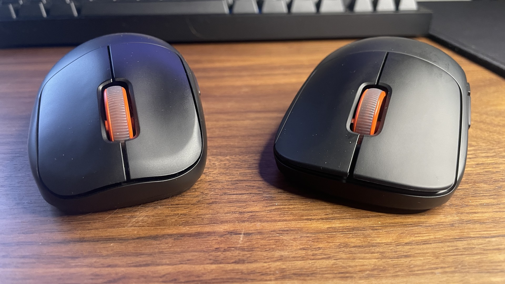 A SteelSeries Sensei Pro and Rival Pro gaming mouse.