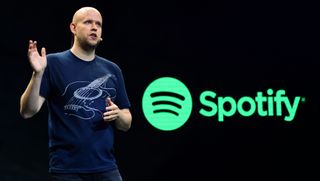 Daniel Ek, CEO of Spotify, speaks to reporters at a news conference on May 20, 2015 in New York