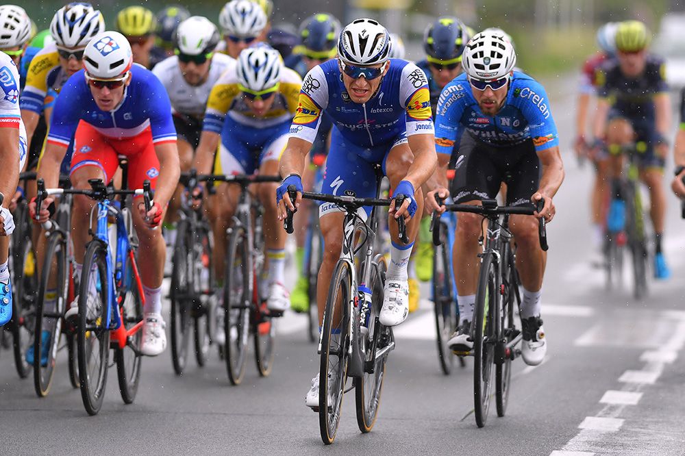 Marcel Kittel (Quick-Step Floors) suffered in the rain