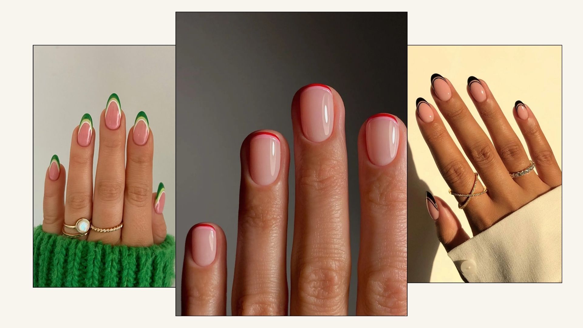 Duo French Tip Nail Trend