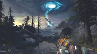 Half-Life 2: episode screenshot showing a storm brewing