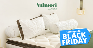 Valmori mattress with Tom&#039;s Guide Black Friday badge on bottom left corner