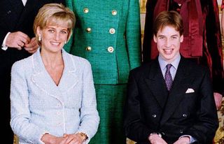 Prince William At Confirmation With Prince Charles And Princess Diana At Windsor Castle