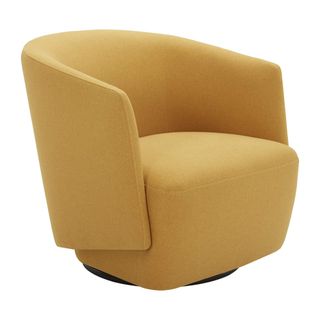 Yellow swivel chair