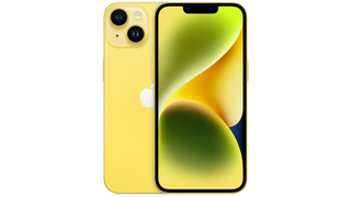 iPhone 14 in yellow