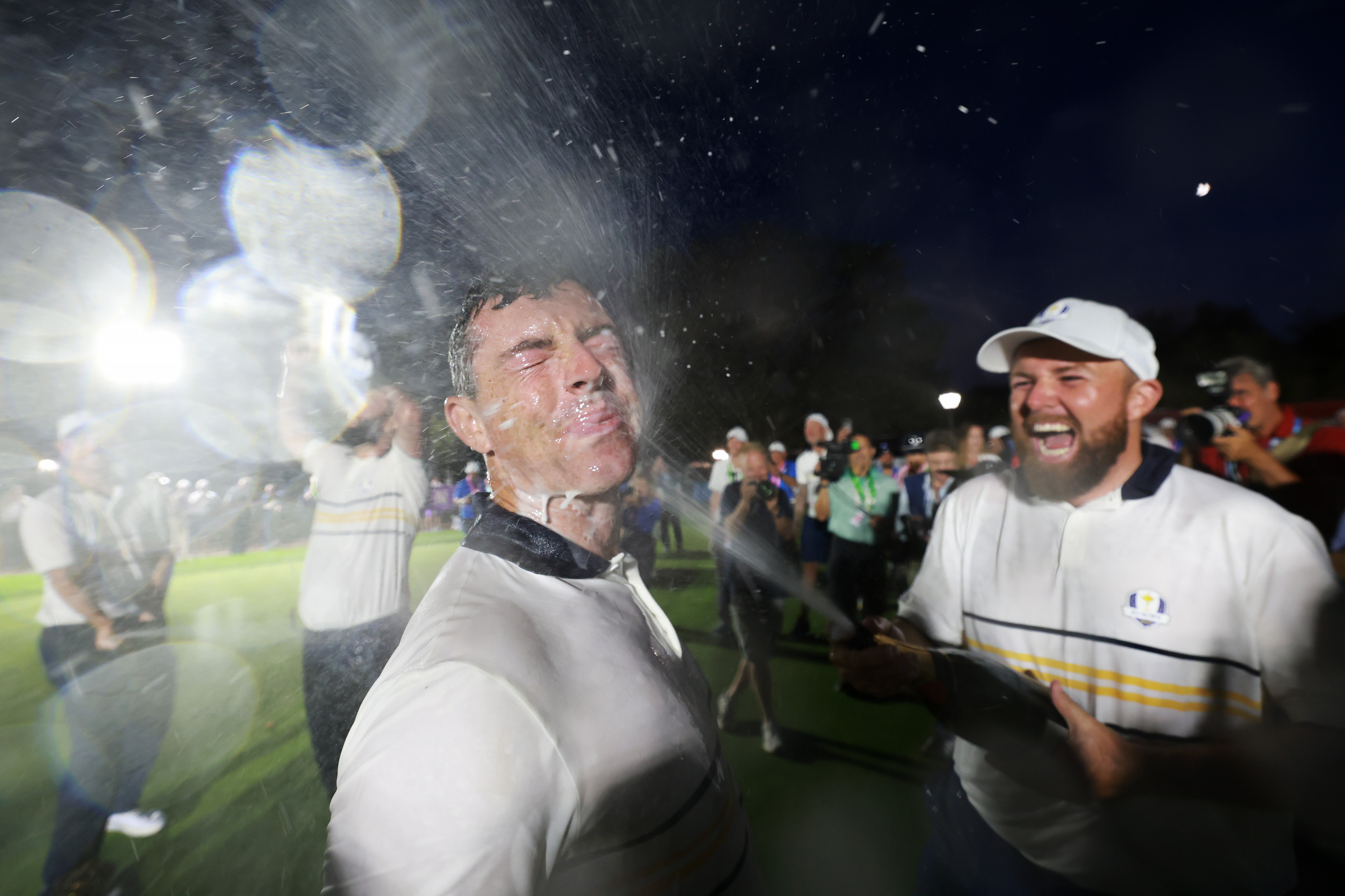 Various images of Team Europe