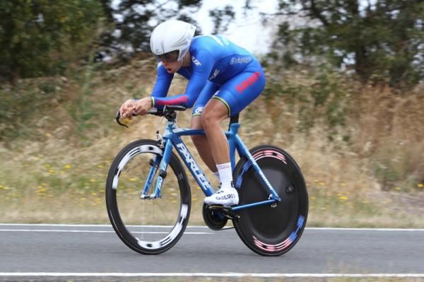Bridie O'Donnell (Victoria) was third, unable to repeat her previous win in the time trial