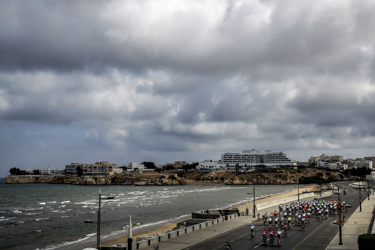Strong winds affected the racing