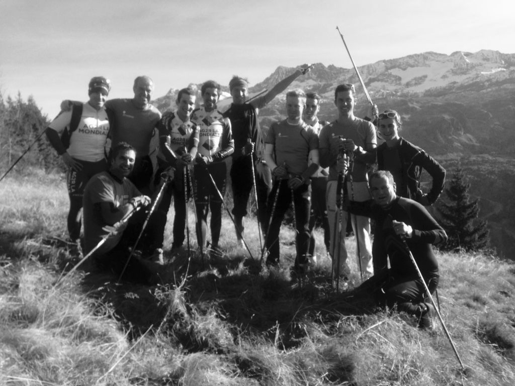 The team make it to the top