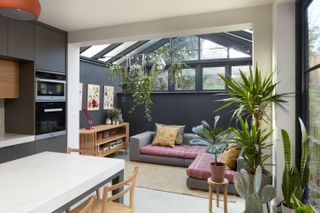 painting upvc windows in this conservatory gave the space a new feel