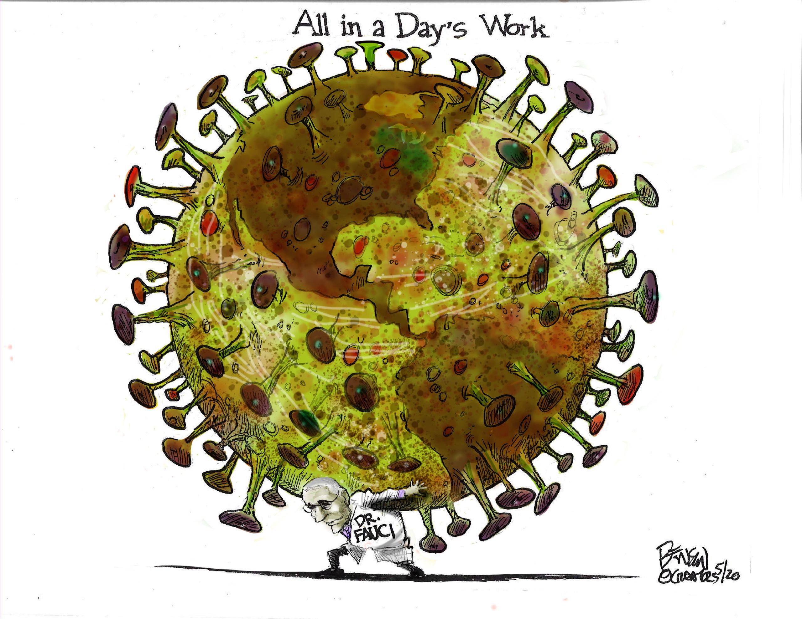 Editorial Cartoon U.S. Fauci coronavirus atlas | The Week