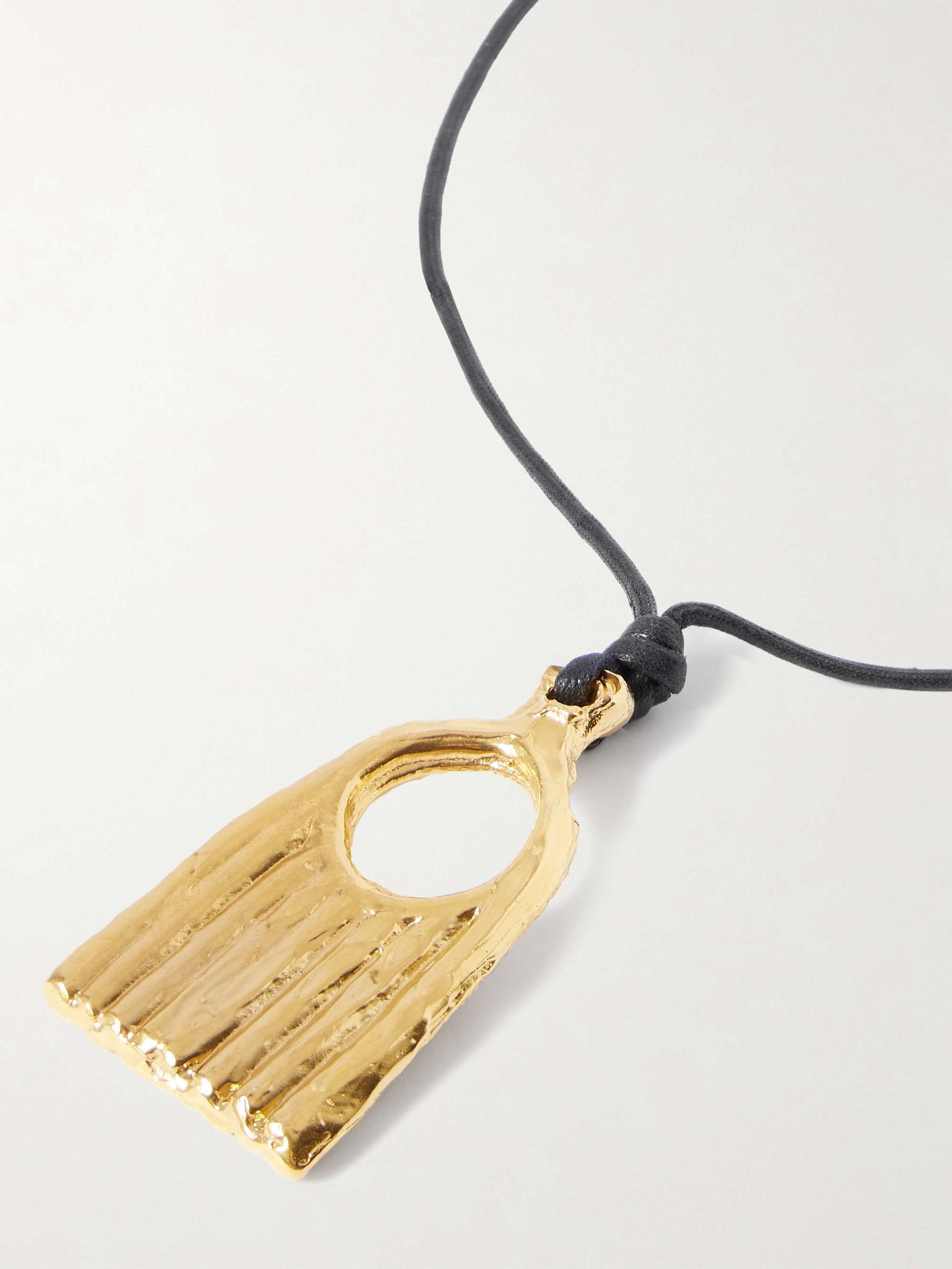 The Vanitas Cord and Recycled Gold-Plated Necklace