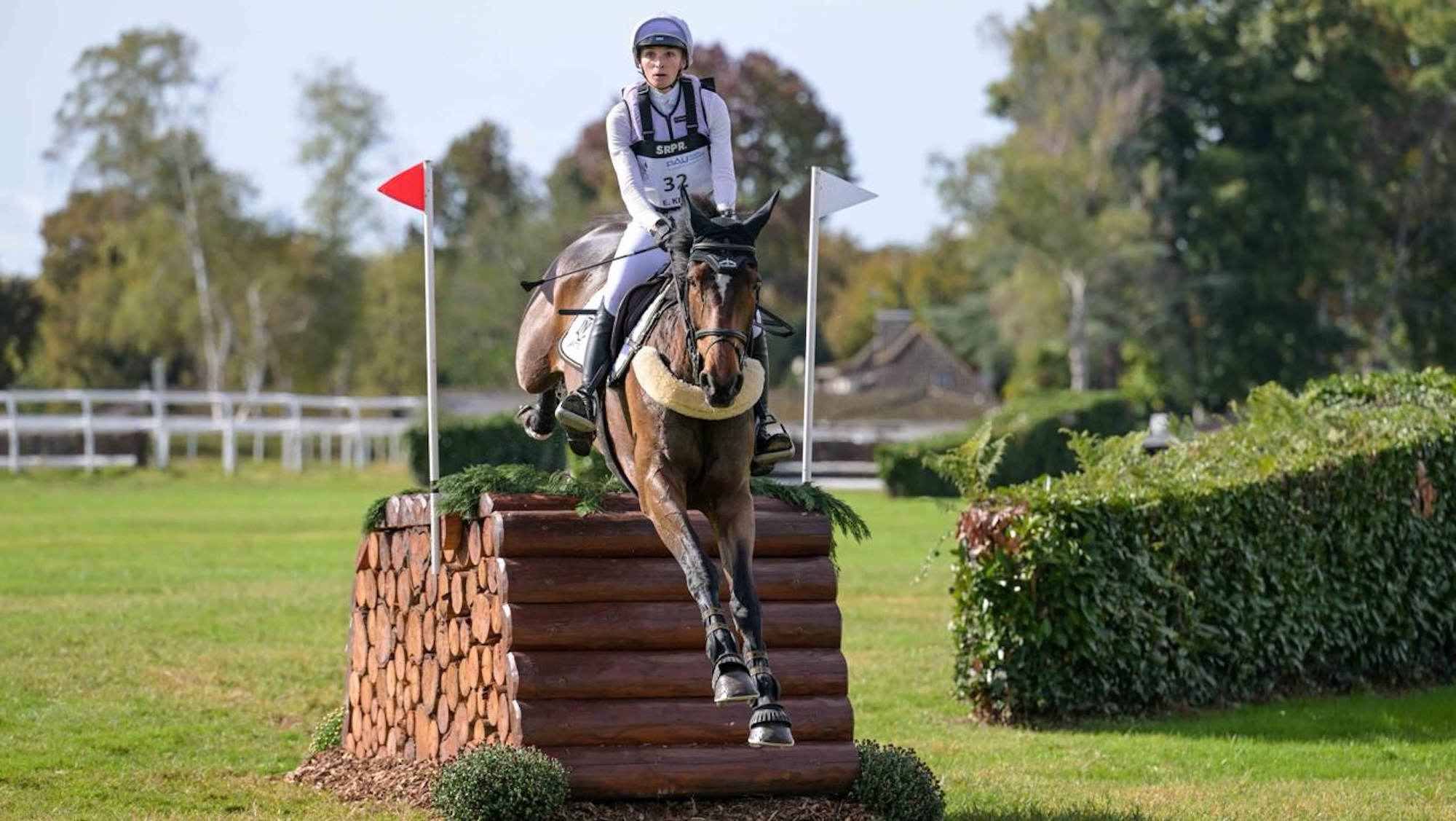 Emily King and Valmy Biats at Pau cross-country; among the fallers and disappointments during the day