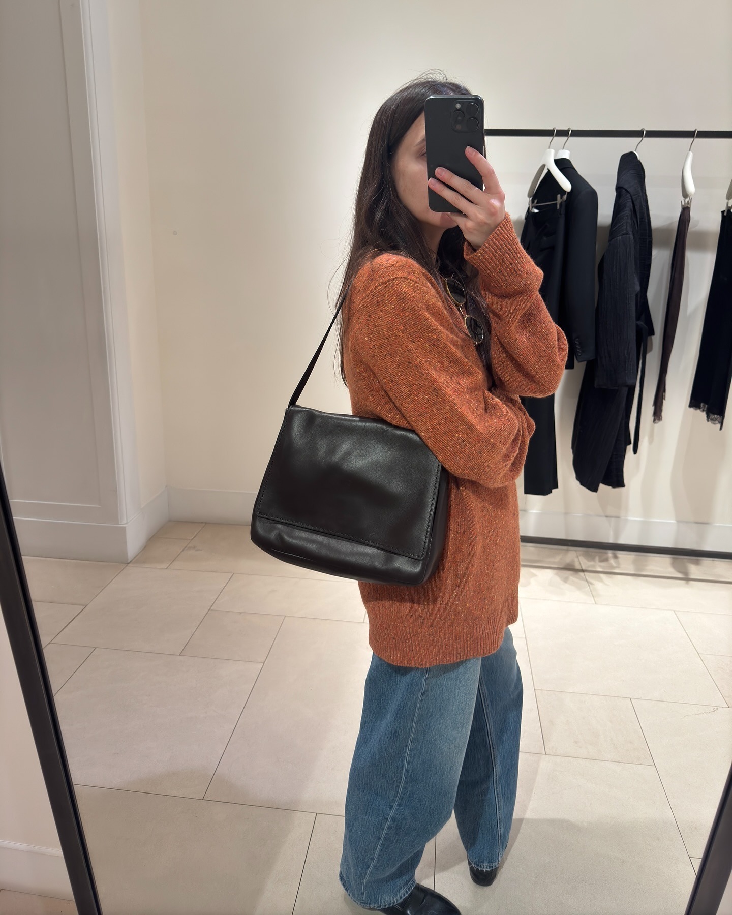 Influencer wearing bag from The Row
