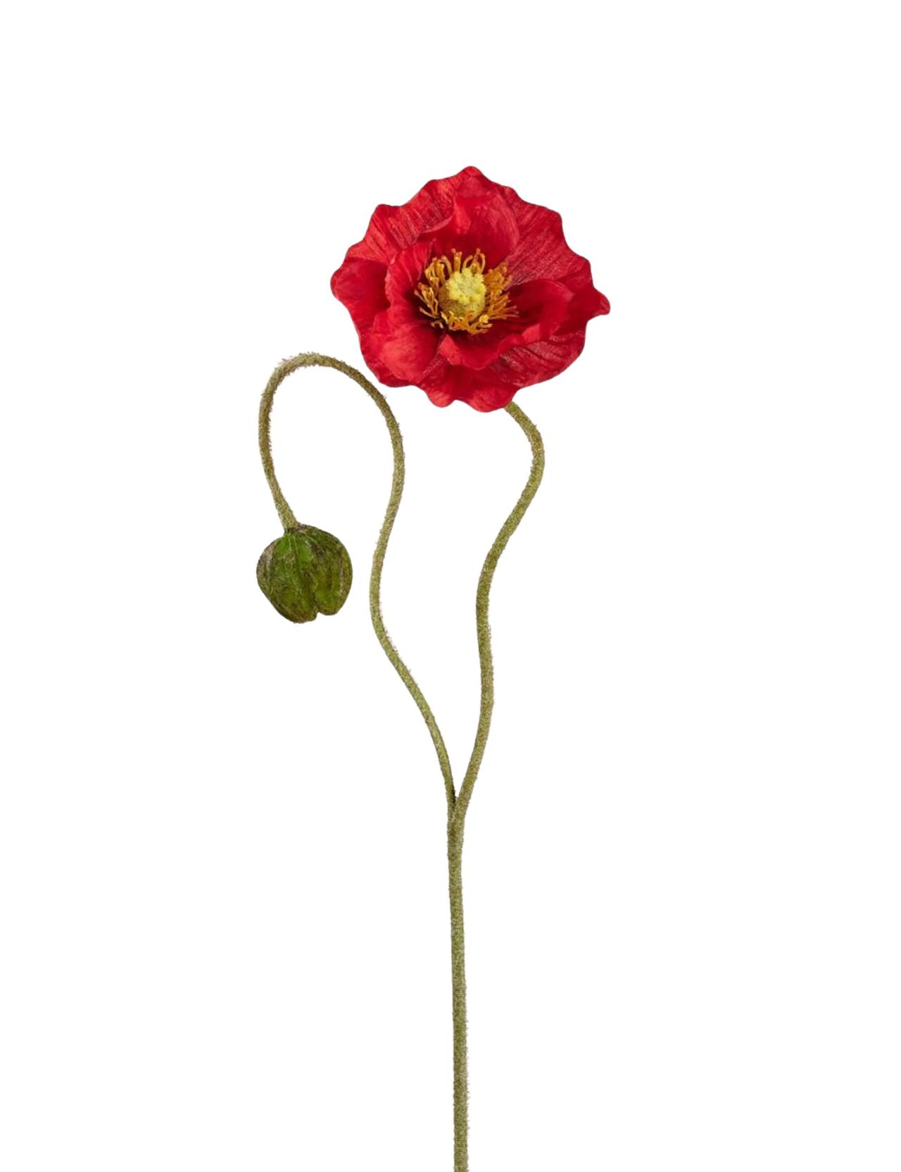 Artificial Poppy Flower Stem