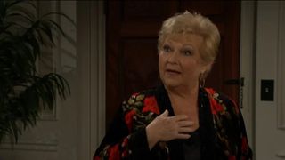 Beth Maitland as Traci shocked in The Young and the Restless