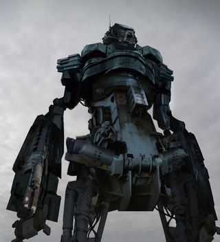 A towering mech