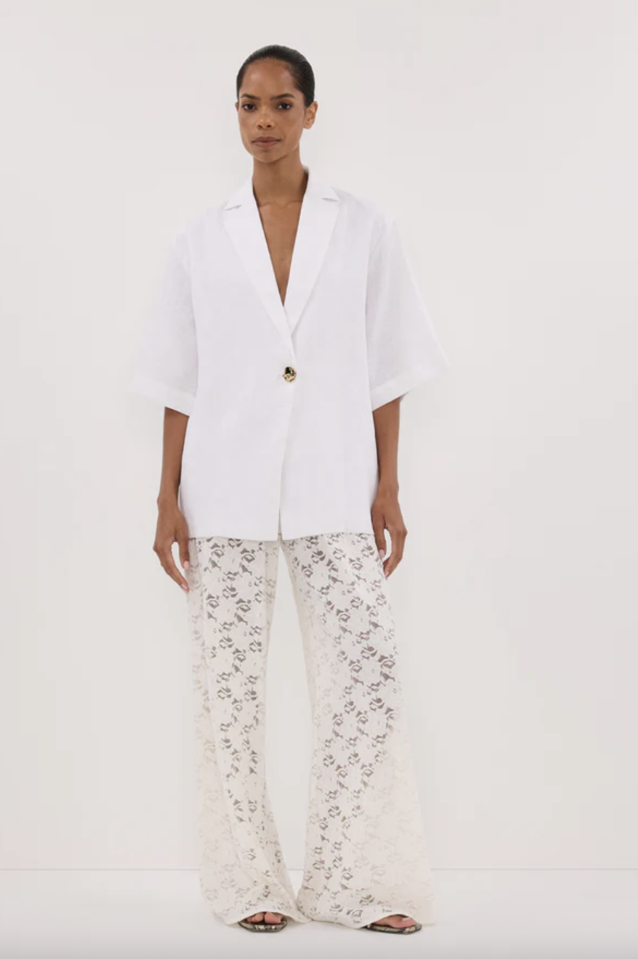 Dissh, Loula White Lace Pant