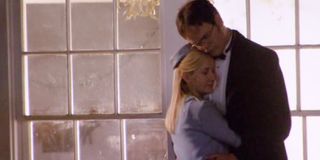 Dwight and Angela having a private dance in The Office.