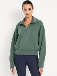 Old Navy Bounce Fleece Half-Zip Pullover Sweatshirt (Women's)