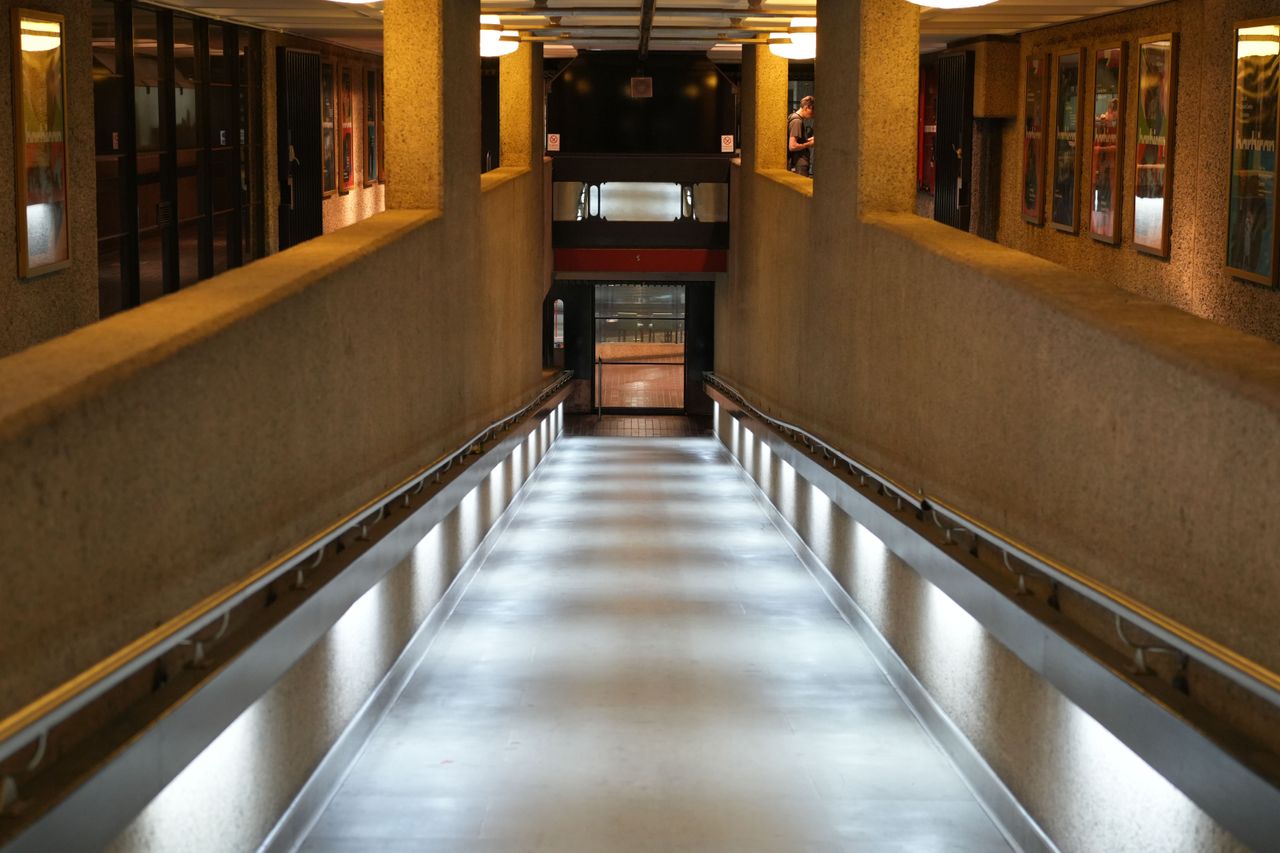 dark walkway shot on Sony a6700