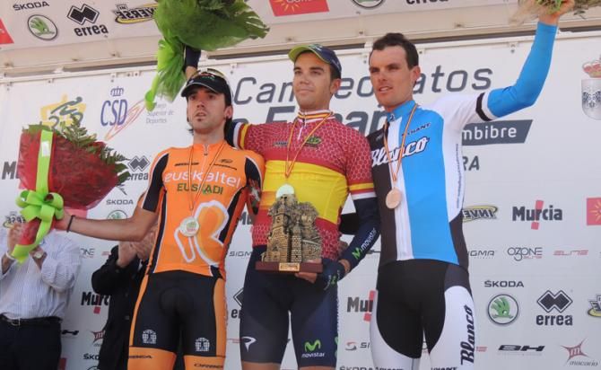Ion Izagirre, Jesus Herrada and Luis Leon Sanchez made up the podium