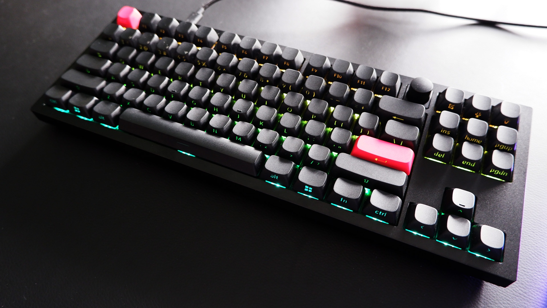 I've become the Pied Piper for keyboard nerds—luring colleagues to come over to gawk at this gaming keyboard with simply the sweet sound of typing on it