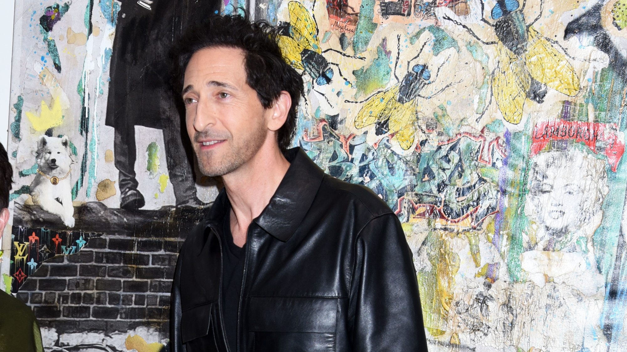 Adrien Brody attends the opening of his art exhibit 'Made in America'