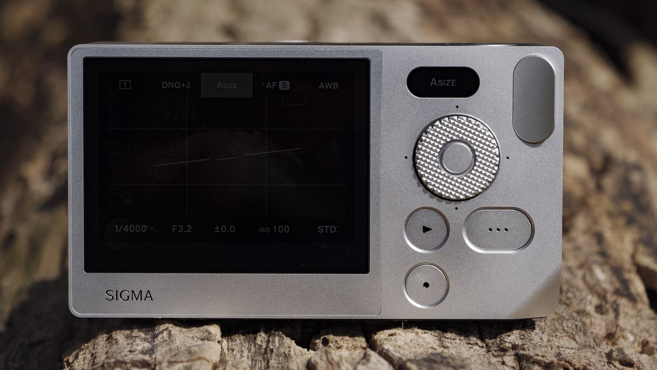 Rear of the Silver Sigma BF camera