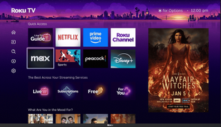 The slightly redesigned homescreen currently being tested by Roku