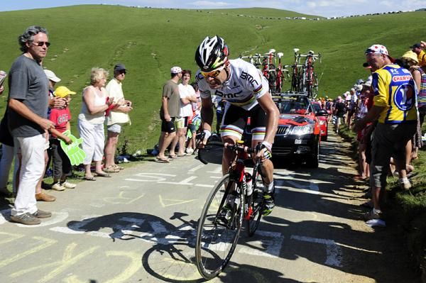 Cadel Evans (BMC) on stage 15