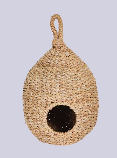 Brading Seagrass Bird House Natural