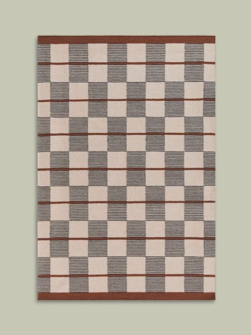 Betula Checkerboard Flatweave Rug