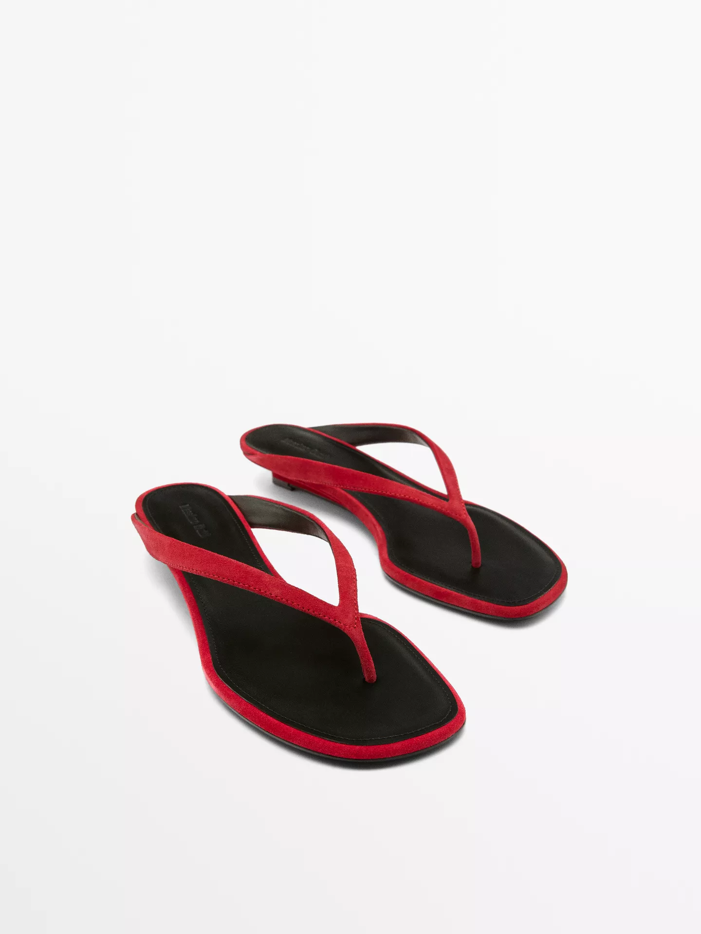 Massimo Dutti, Mid-Heel Sandals With Toe Divider