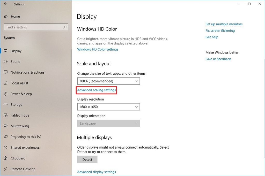 How To Set Custom Display Scaling Settings On Windows 10 | Windows Central