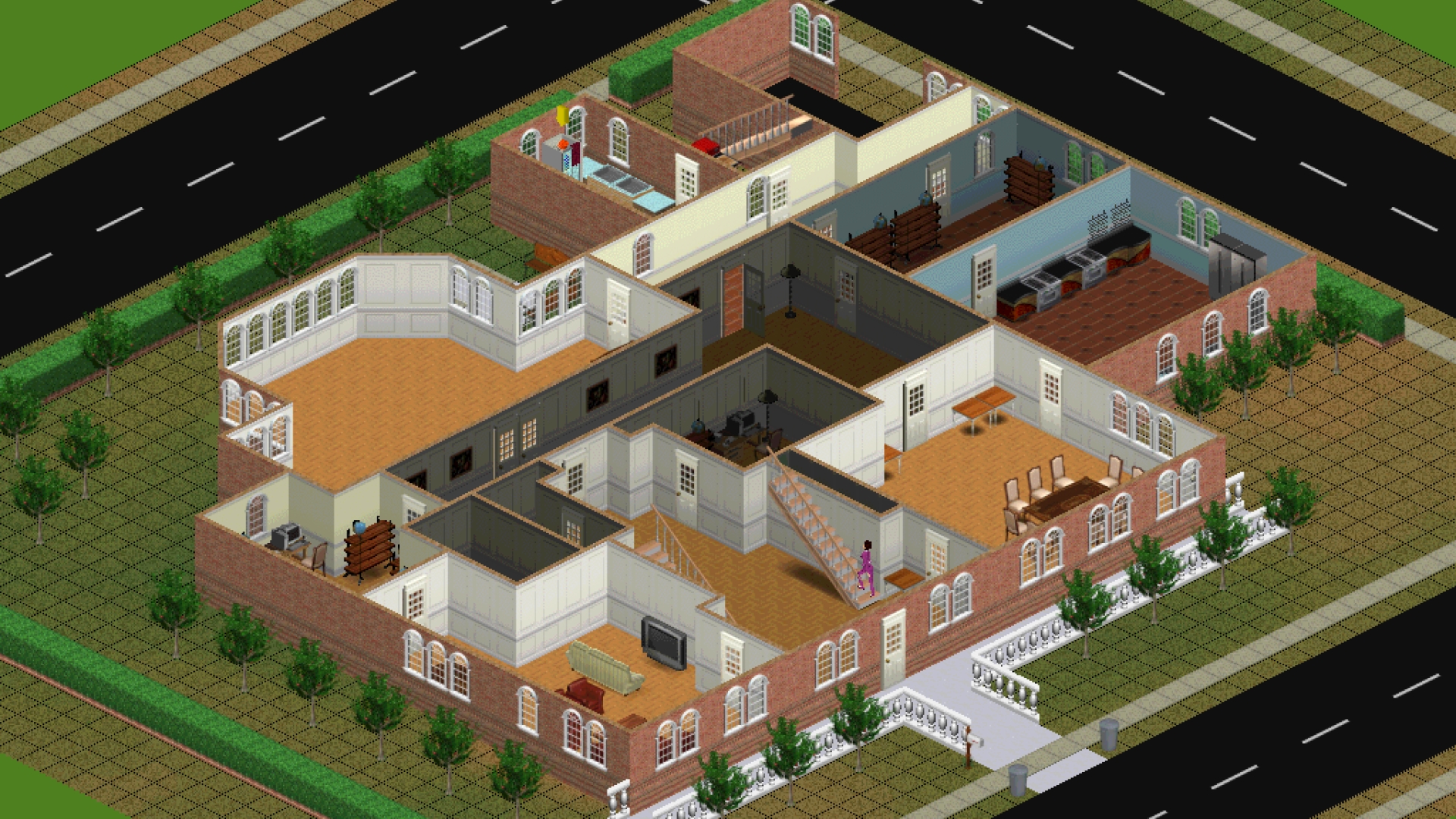 Designing a home in The Sims (2000)