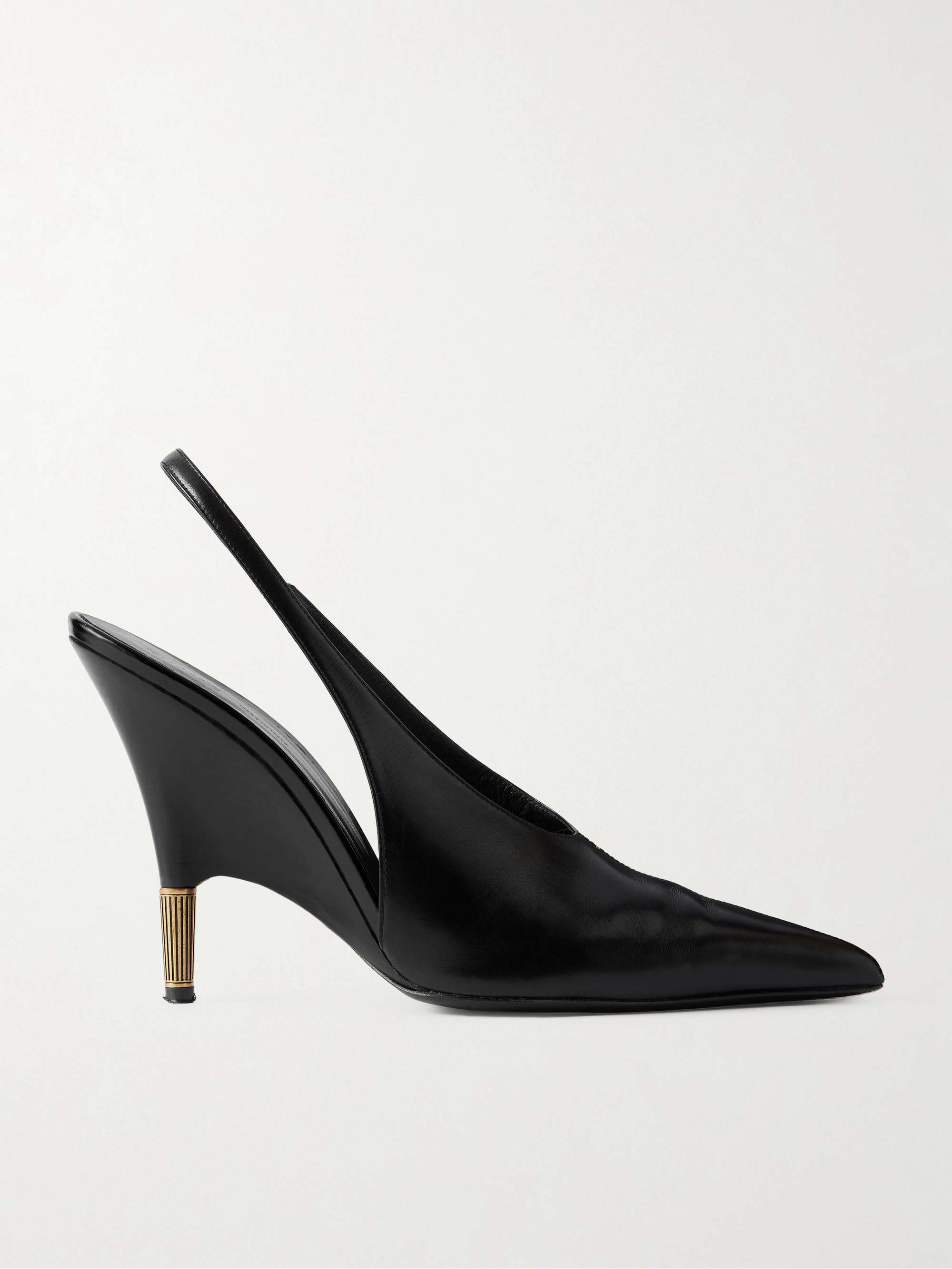 Bella Leather Slingback Pumps