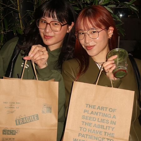 Kristina Ang and her sister Alexandria.