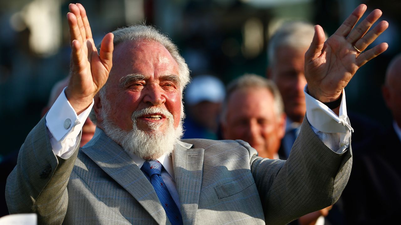 Herb Kohler during the prize-giving after the 2015 PGA Championship at Whistling Straits