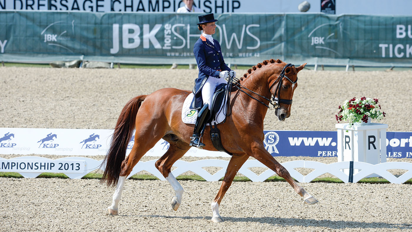 Adelinde CORNELISSEN riding Jerich Parzival NED in the Individual Grand Prix Special in the FEI European Dressage Championship in Herning, Denmark in August 2013